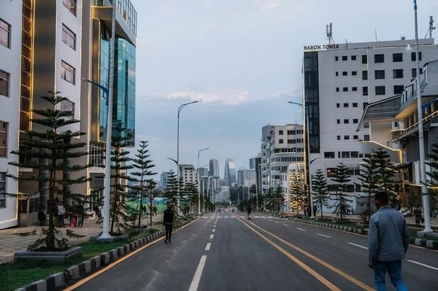 Addis Ababa Corridor Project — newly completed boulevard